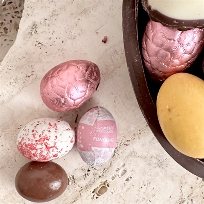 Chokladskal med Belgisk Gourmetchoklad och Lyxig Påskblandning 350 gram