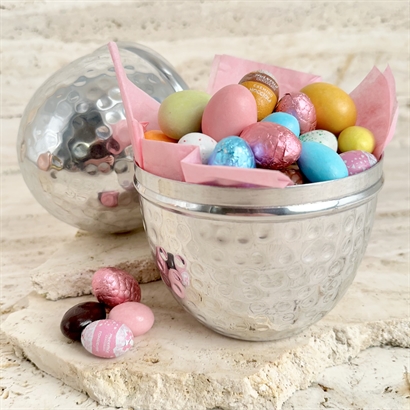 Silverpåskägg 18 cm med Lyxig Påskblandning 800 g