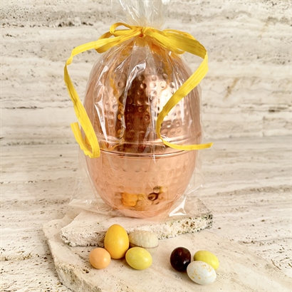 Koppar påskägg 18 cm med Lyx Påskblandning 800 g