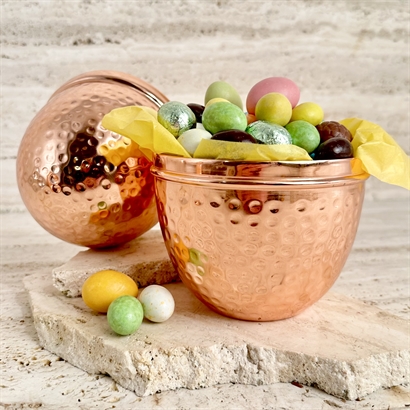 Koppar påskägg 18 cm med Lyx Påskblandning 800 g