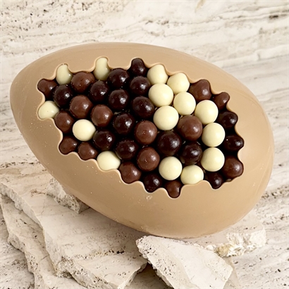 Stort italiensk karamell chokladpåskägg på 600 gram
