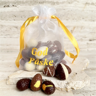 Påskpåse med 27 Belgiska Gourmet Dessertpåskägg