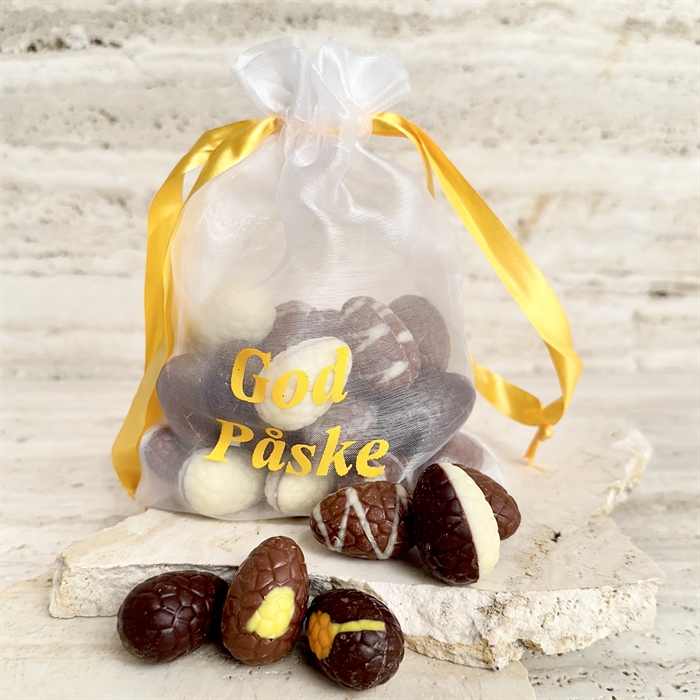 Påskpåse med 27 Belgiska Gourmet Dessertpåskägg