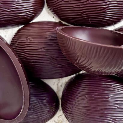 Chokladskal med 4 Stora Danska Handgjorda Påskägg - 173 gram