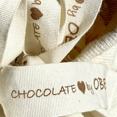Rustik Bomuldspose med Blomstereng og Italiensk Chokolade Passion 400 gram