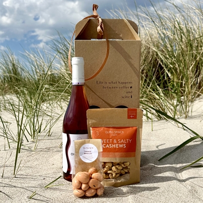 Luksus Rosé sommergave med Italienske Chokolademandler og Snacks