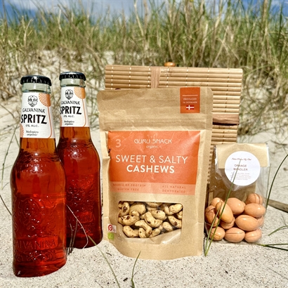 Sommergave Alkoholfri Spritz og snacks i Bambusæske