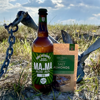Sommergave - 75 cl italiensk IPA øl og Økologiske Saltmandler