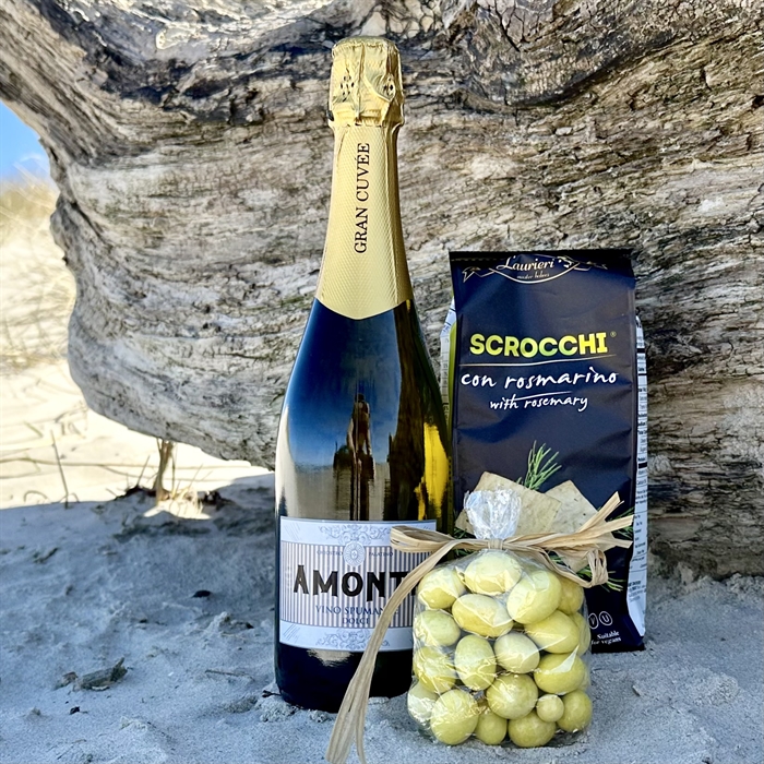 Bobler med Lækre Snacks - Sommergave med en duft af Italien