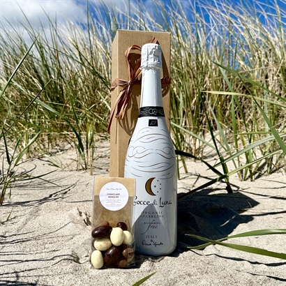 Sommergave med Alkoholfri Spumante og Italienske Chokolademandler