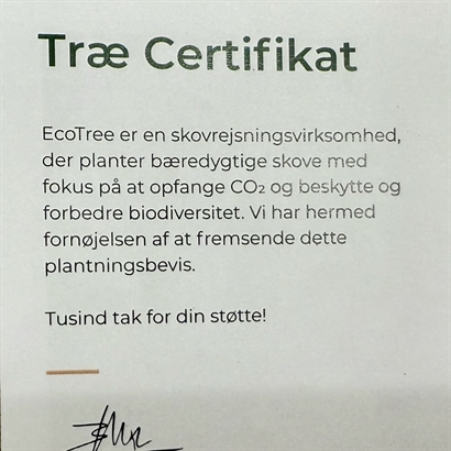 Plant et træ - Jutekurv med Luksus Chokoladeblanding 400 gram