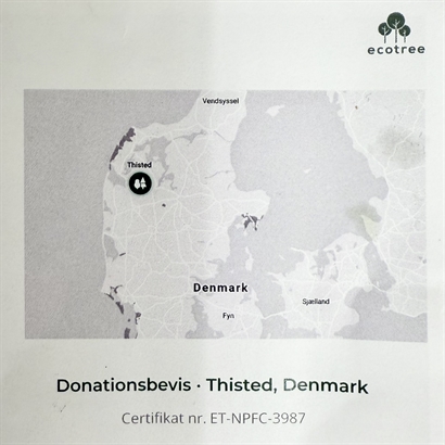 Plant et træ - Jutekurv med Luksus Chokoladeblanding 400 gram