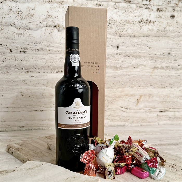 Kundegaver. Portvin, cocktails og chokolade