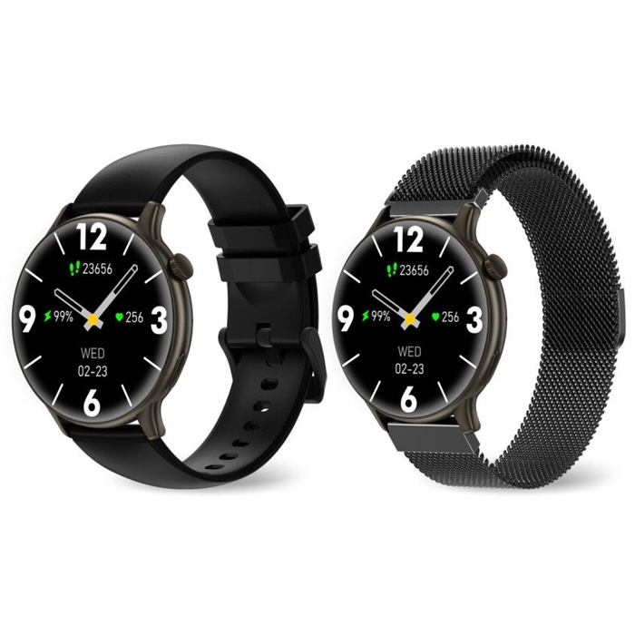 Livoo Smart Ur med 2 Urremme - Vejledende Udsalgspris 1.399,-